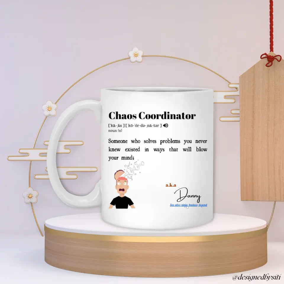 Personalised Chaos Coordinator Mug DesignedbySiti