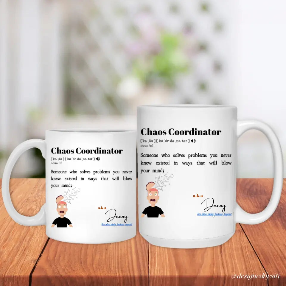 Personalised Chaos Coordinator Mug DesignedbySiti