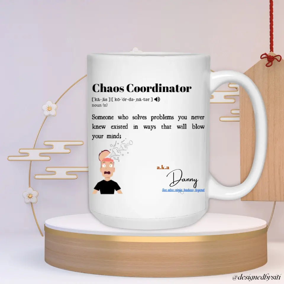 Personalised Chaos Coordinator Mug DesignedbySiti