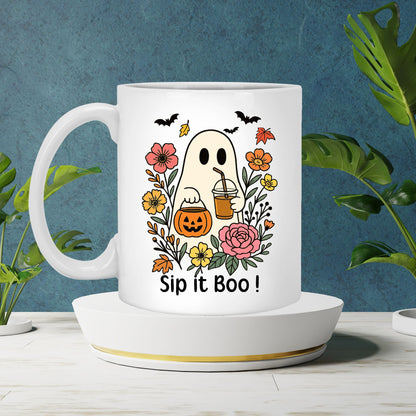Sip It Boo Halloween Spooky Mug
