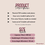 Product Description 40oz Birth Month Tumbler