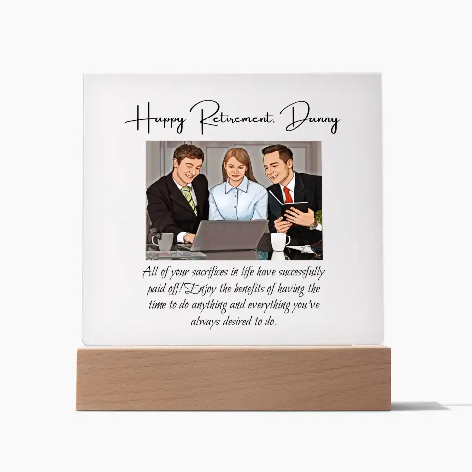 Retirement Plaque for Coworker DesignedbySiti