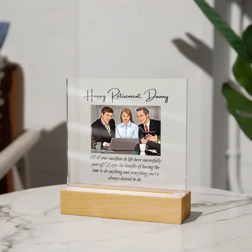 Retirement Plaque for Coworker DesignedbySiti
