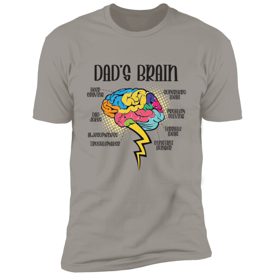 Smart and Funny Dad’s Brain T-Shirt DesignedbySiti