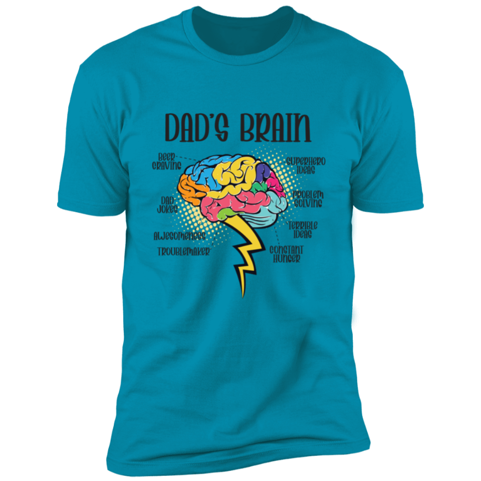 Smart and Funny Dad’s Brain T-Shirt DesignedbySiti