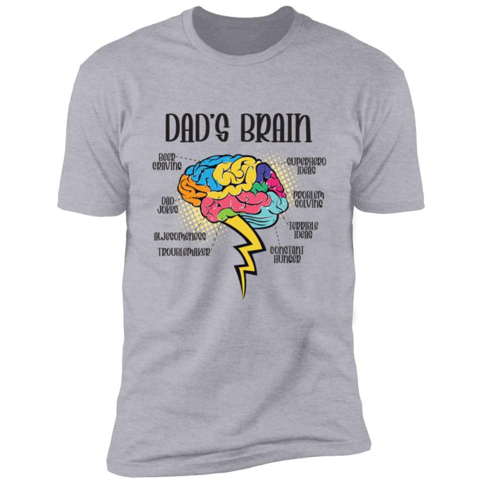 Smart and Funny Dad’s Brain T-Shirt DesignedbySiti