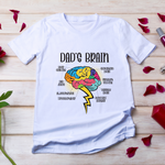 Smart and Funny Dad’s Brain T-Shirt DesignedbySiti