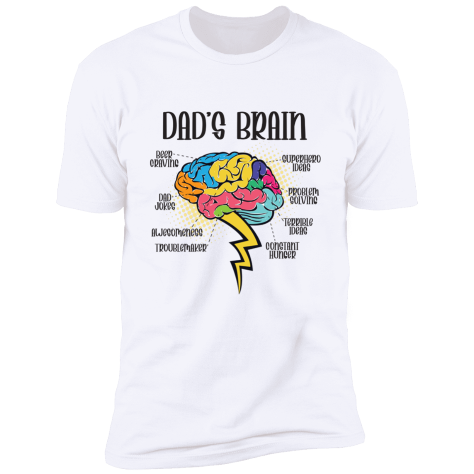 Smart and Funny Dad’s Brain T-Shirt DesignedbySiti