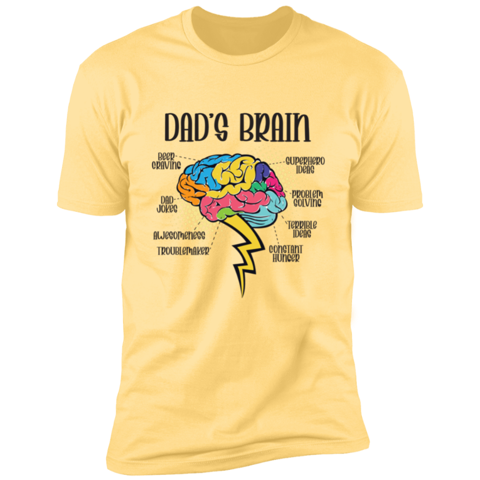 Smart and Funny Dad’s Brain T-Shirt DesignedbySiti