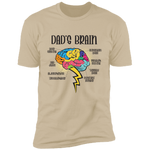 Smart and Funny Dad’s Brain T-Shirt DesignedbySiti