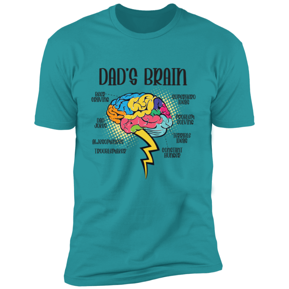 Smart and Funny Dad’s Brain T-Shirt DesignedbySiti