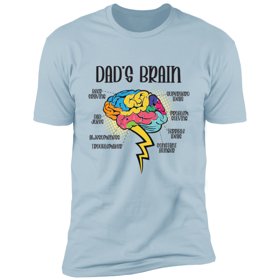 Smart and Funny Dad’s Brain T-Shirt DesignedbySiti