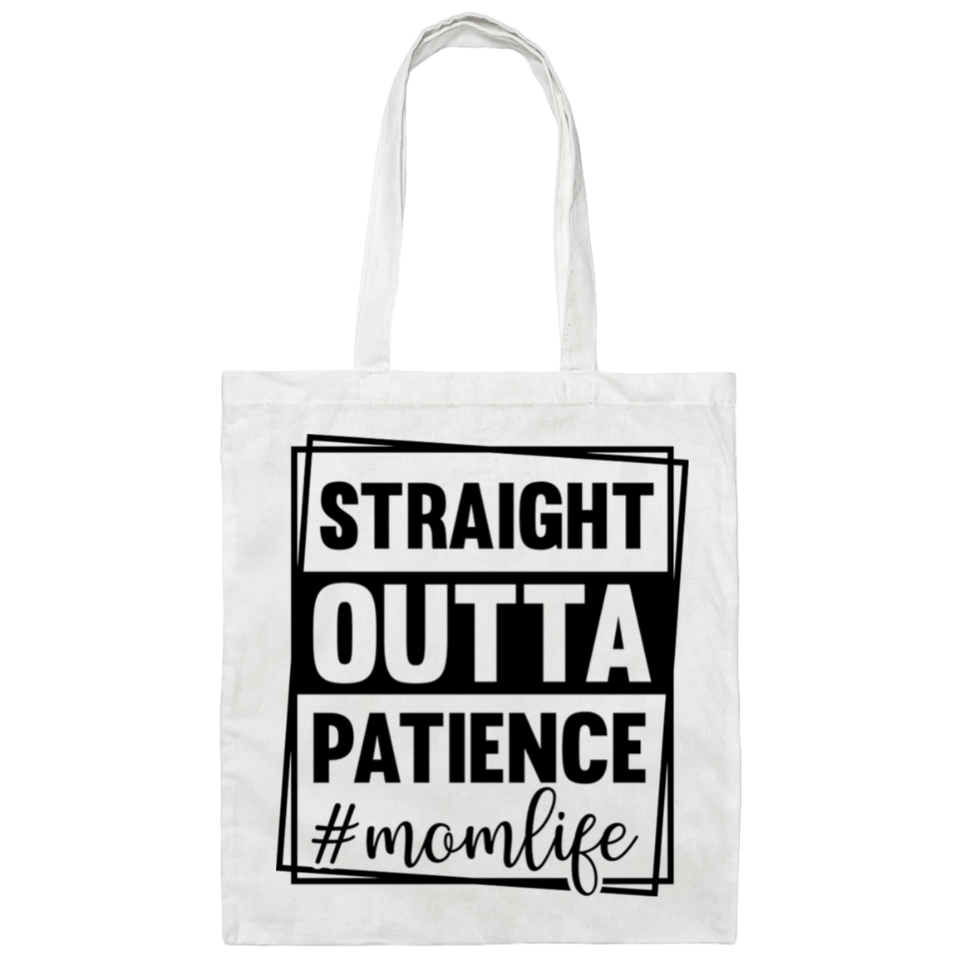 Straight Outta Patience Mom’s Life Tote Bag DesignedbySiti