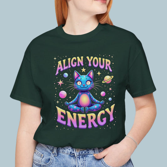 Align Your Energy Space Cat TShirt