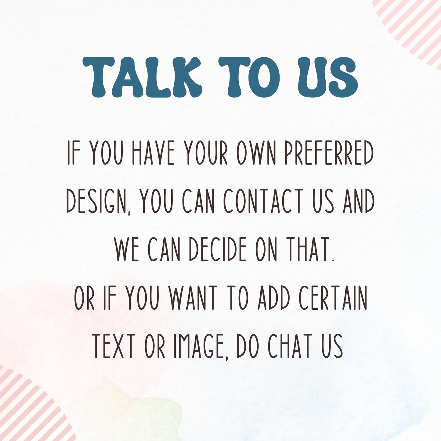 Talk to us at DesignedbySiti