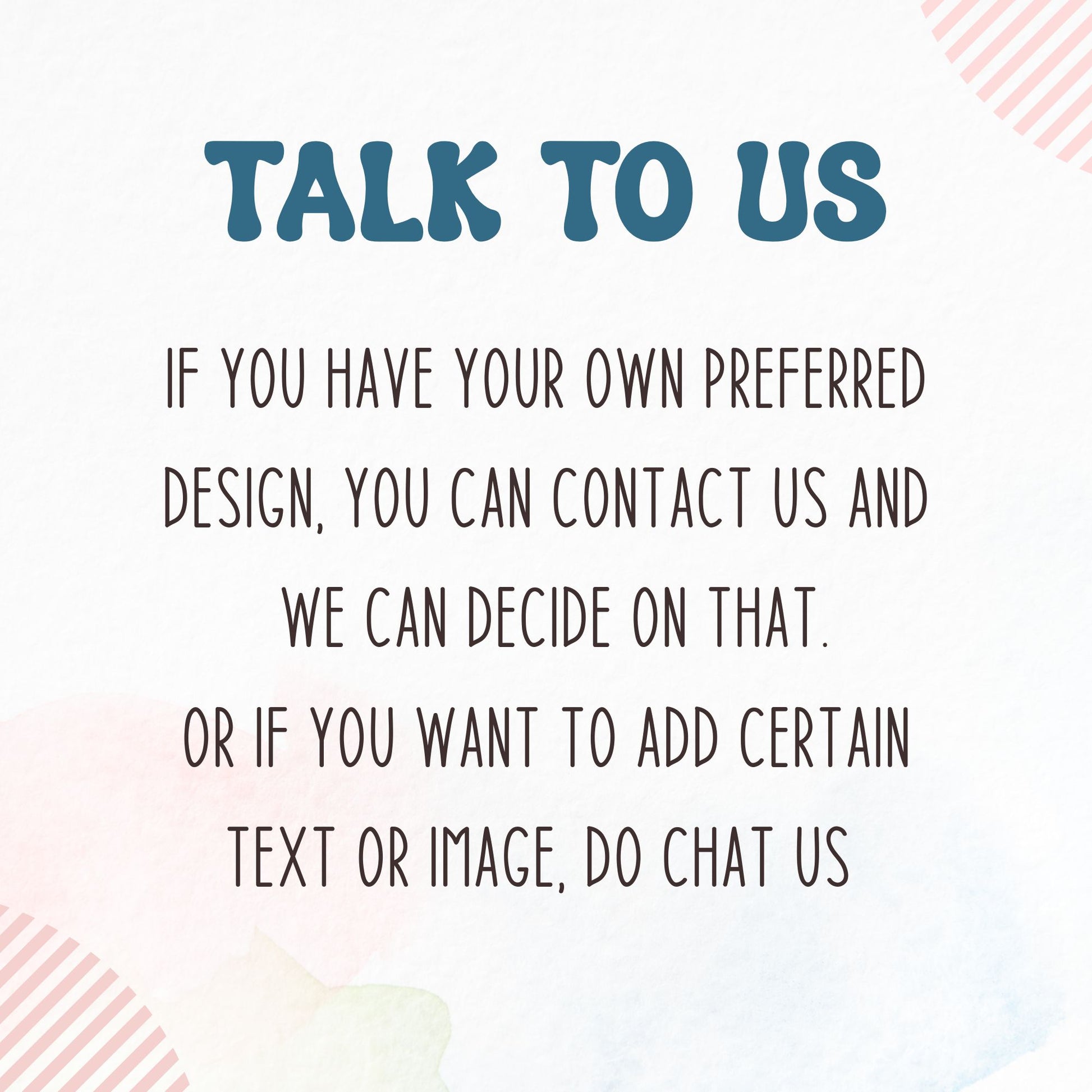 Talk to us at DesignedbySiti
