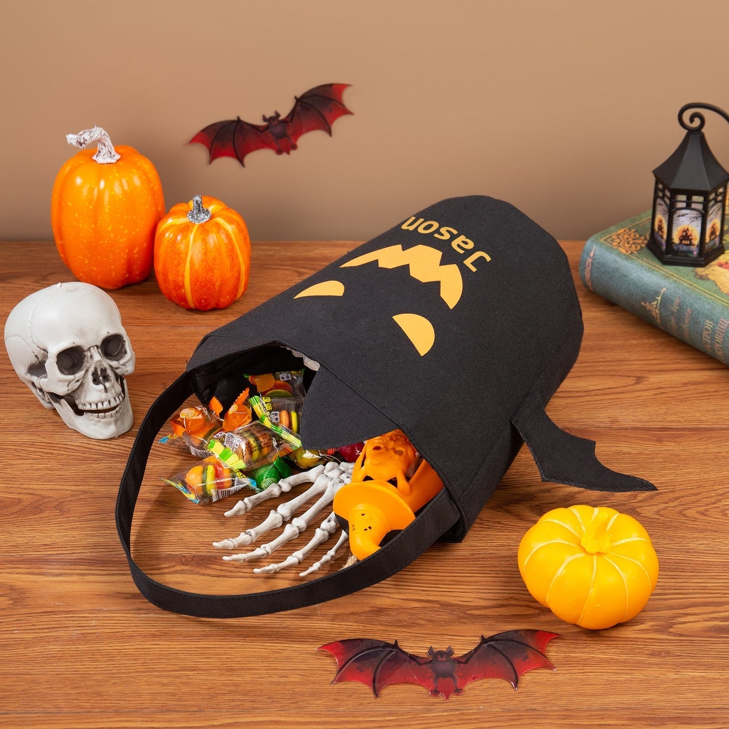 Trick-or-Treat in Customised Halloween Totes DesignedbySiti