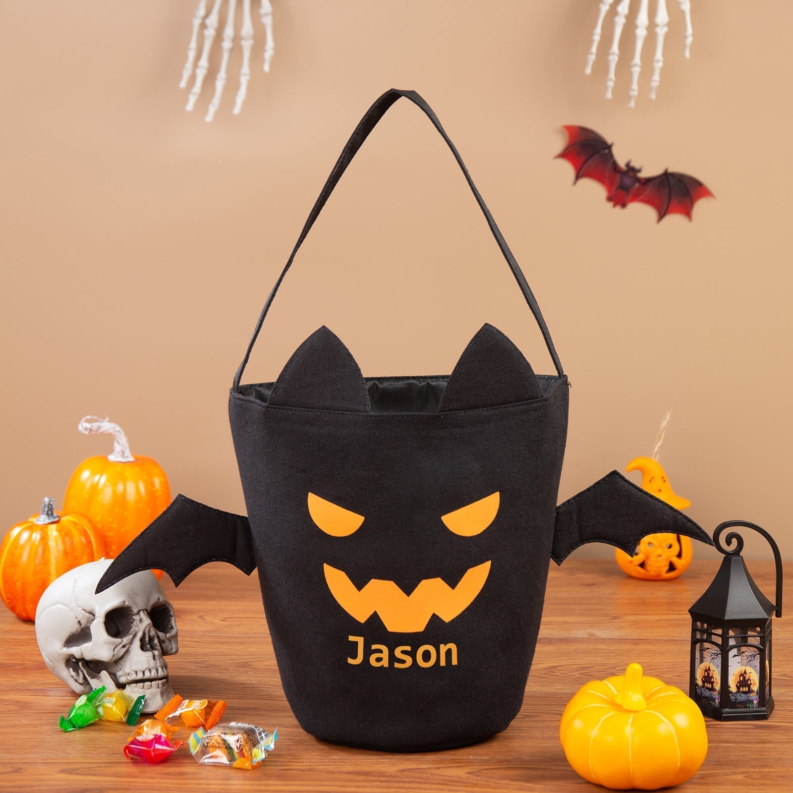 Trick-or-Treat in Customised Halloween Totes DesignedbySiti