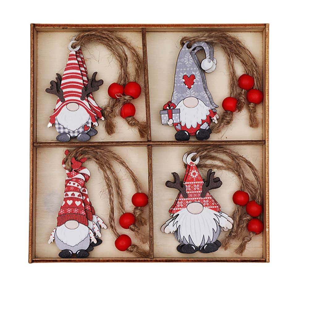 Wooden Santa Claus Christmas Ornaments DesignedbySiti