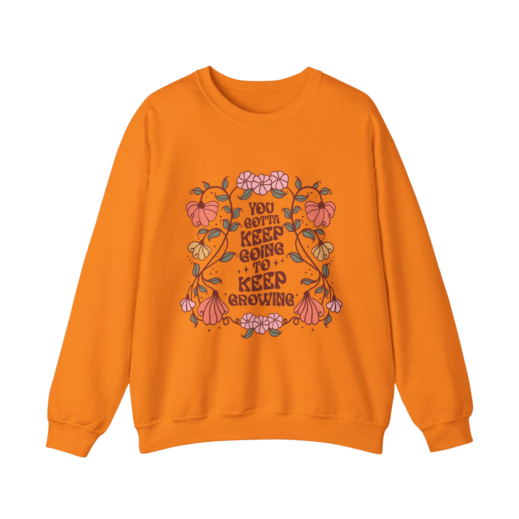 Safety Orange Boho Sweatshirt