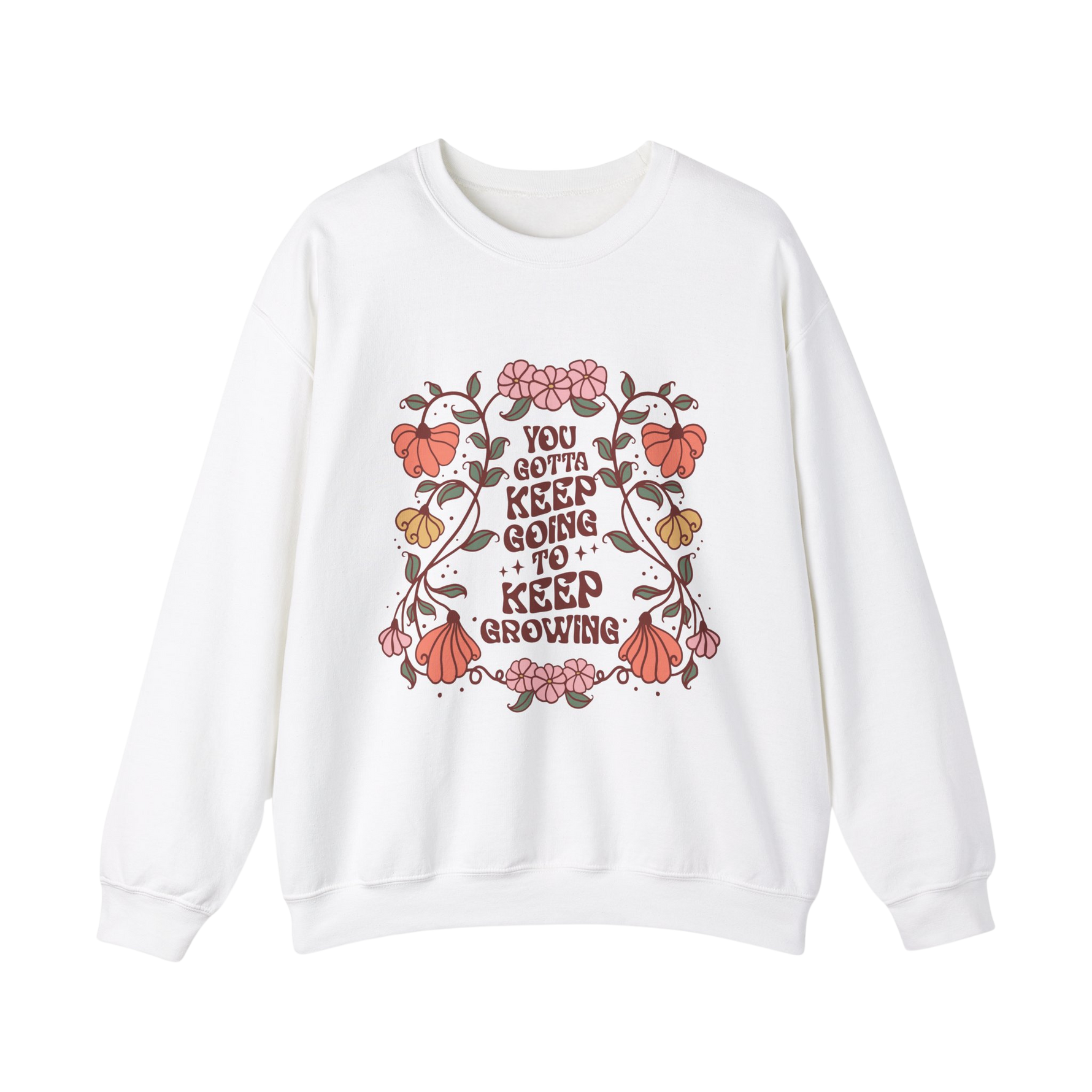 White Boho Sweatshirt