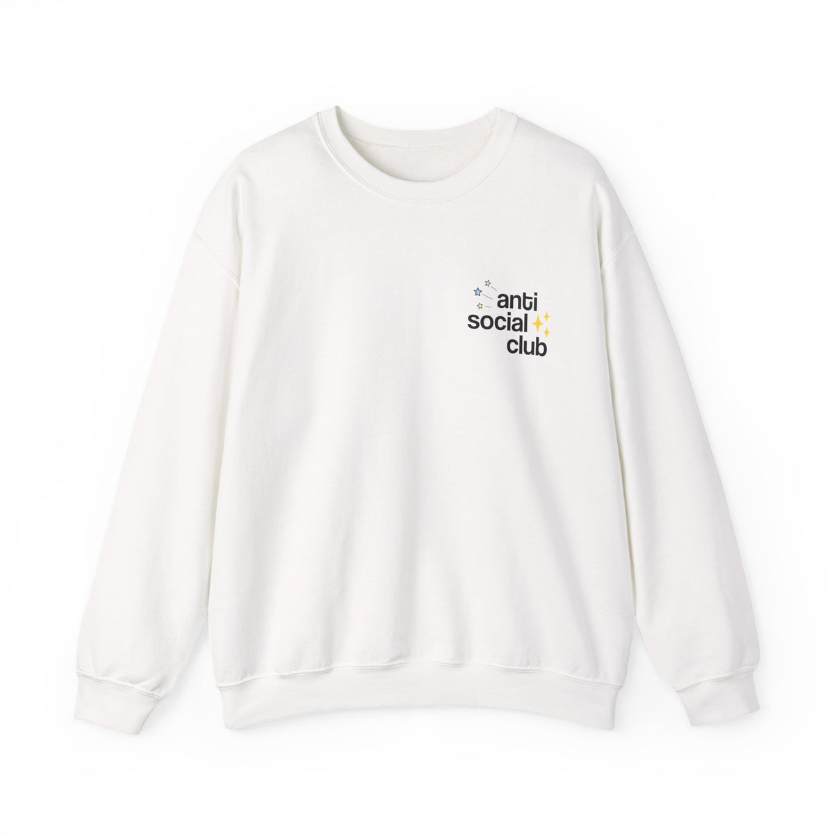 Anti Social Club sweatshirt shown in a different colorway