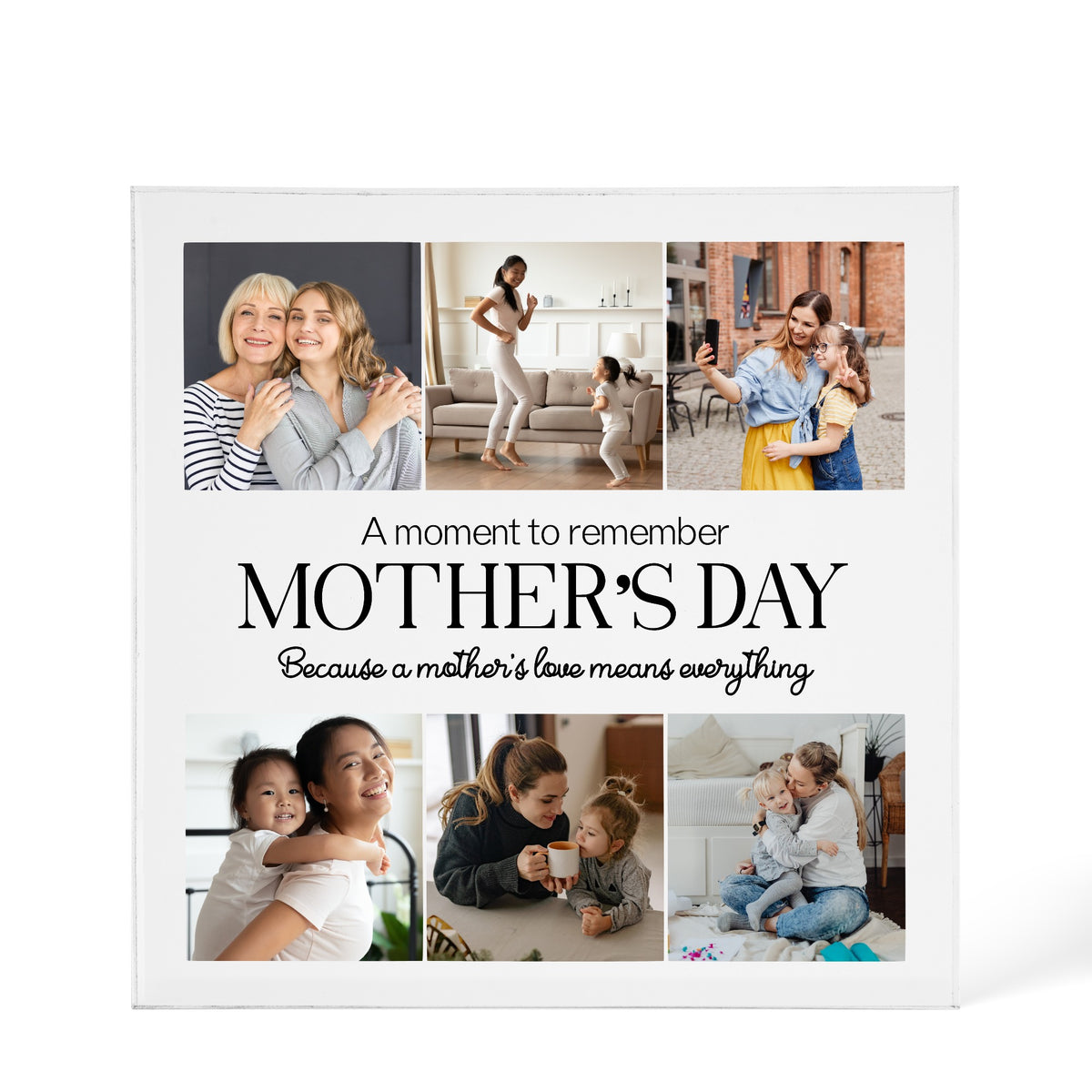 Custom Acrylic Photo design shown as a 6x6 acrylic block version
