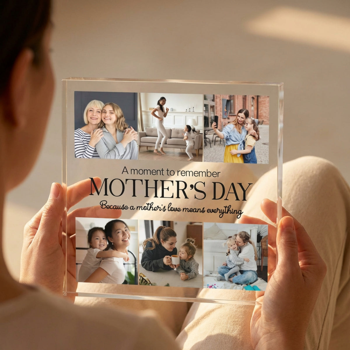 Custom Acrylic Photo plaque in a lifestyle setting