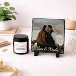 Custom Engagement gift set, front view