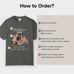 Design confirmation preview for the Custom Family Shirt shirt print
