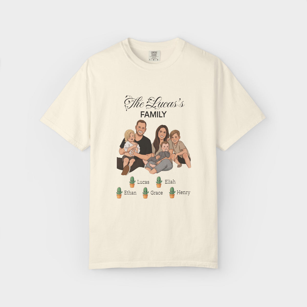 Custom Family Shirt shirt in gift-ready packaging