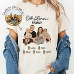 Custom Family Shirt shirt, front view on model