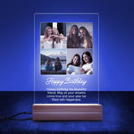 Custom Photo Night Light for Best Friend Birthday night light held in hand