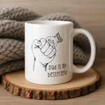 Dad Birthday Gift Coffee mug in a lifestyle setting
