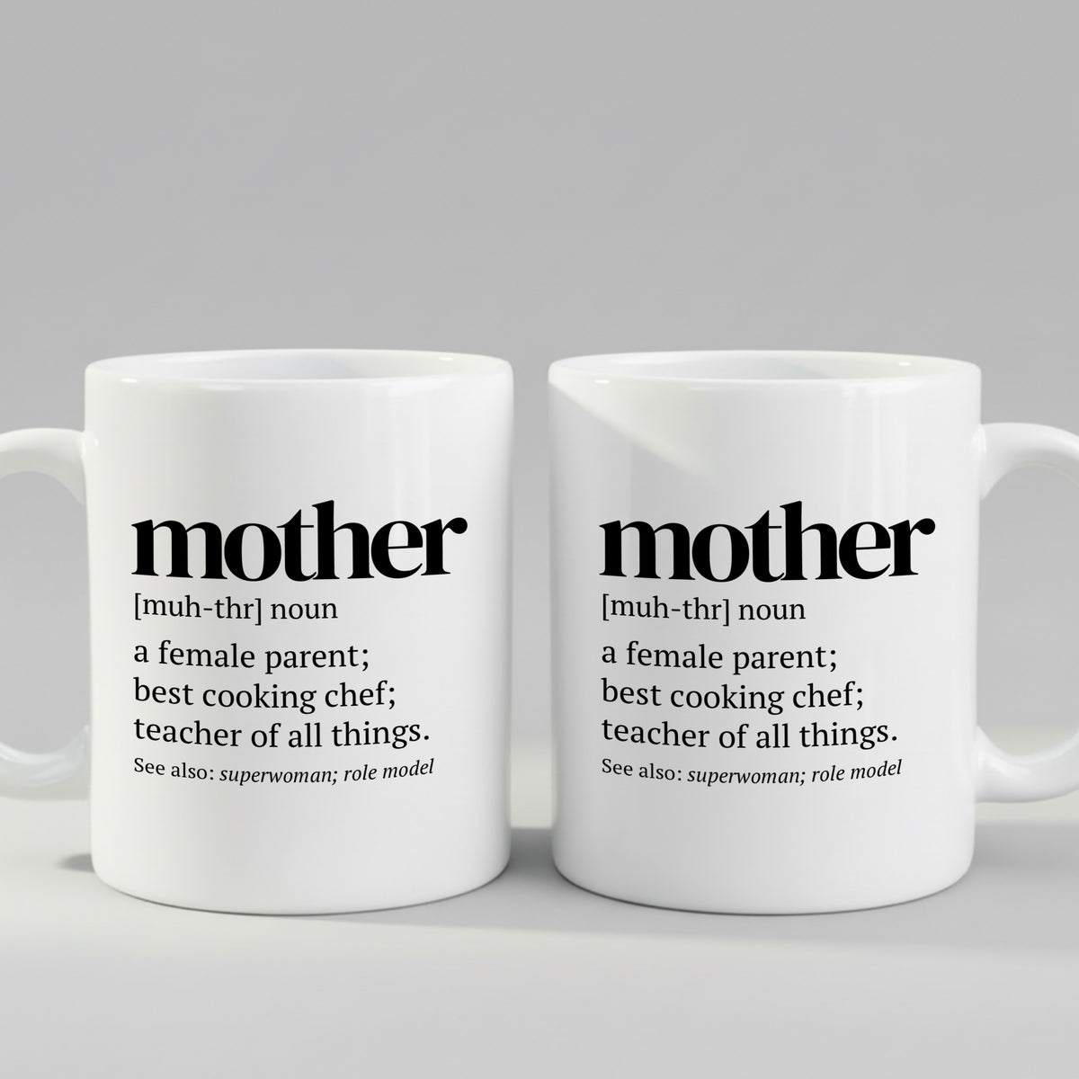 Definition Mug for Mom mug in close-up detail