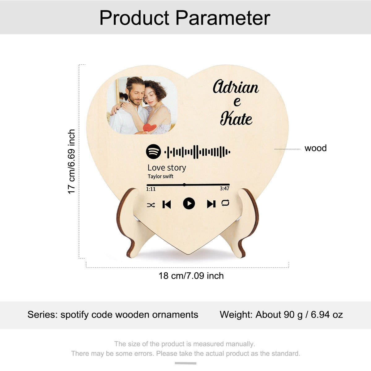 Personalized Heart Shape Spotify Code