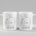 Father Daughter mug in close-up detail