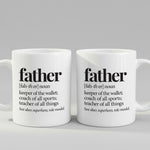 Father Definition mug in close-up detail