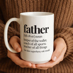 Father Definition mug from a side angle