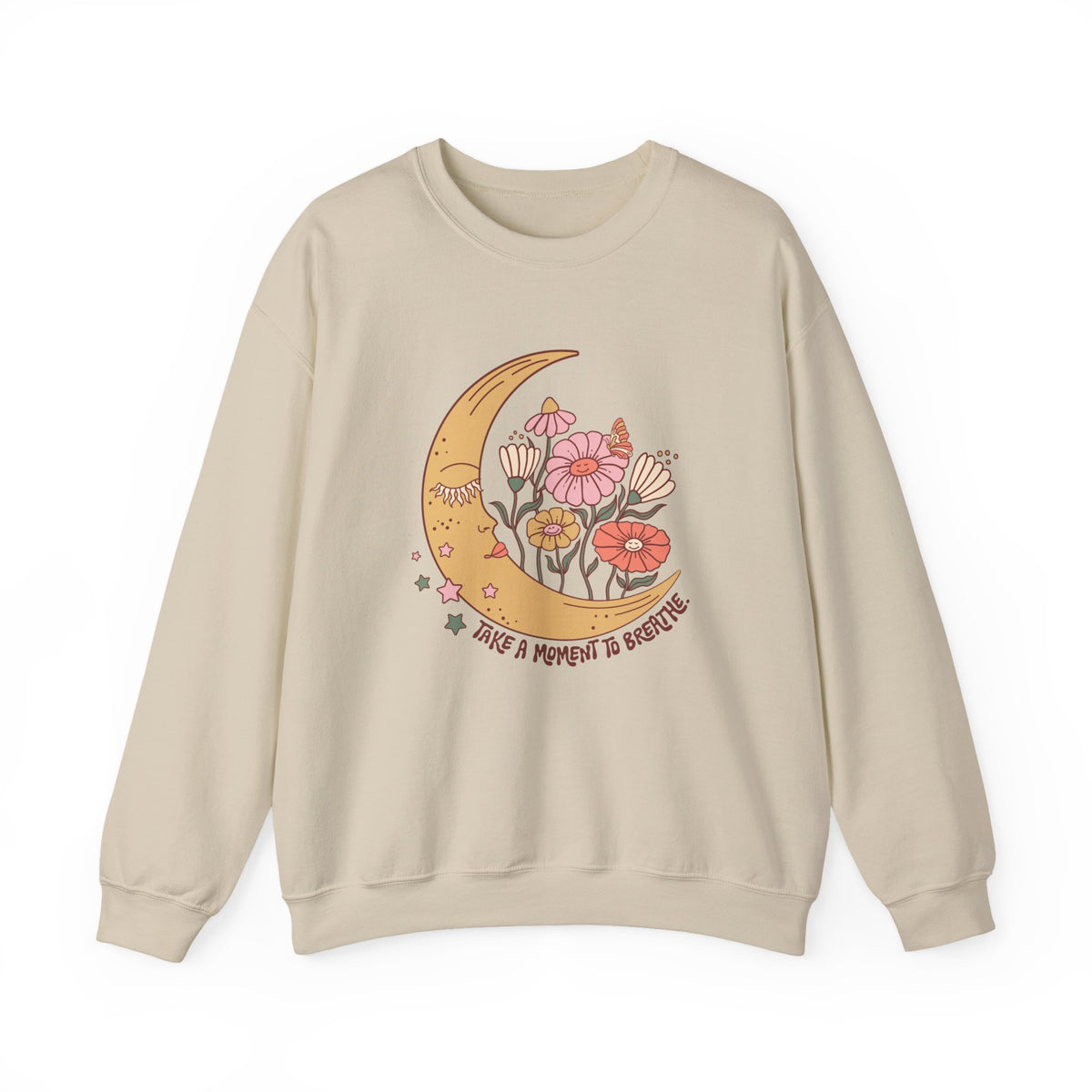 Floral sweatshirt from the back