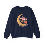 Floral sweatshirt shown in a different colorway