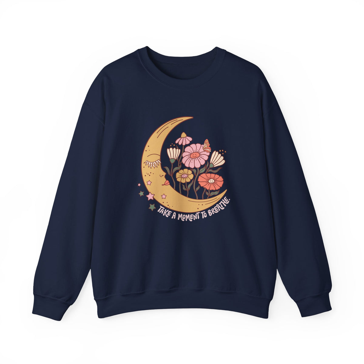 Floral sweatshirt shown in a different colorway