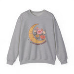Floral sweatshirt in a detail shot