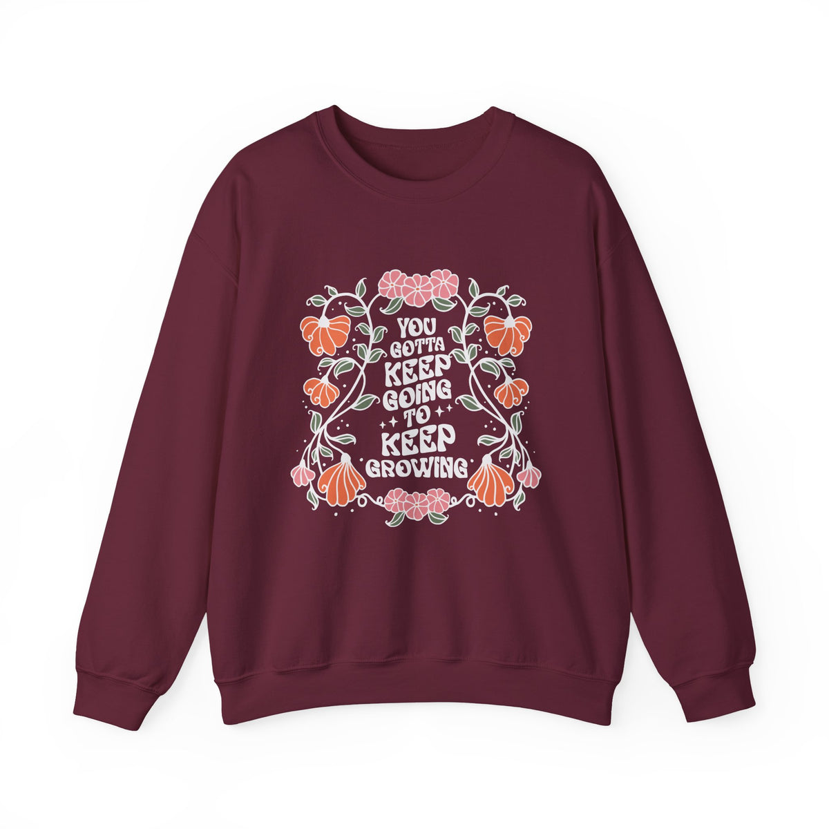 Floral Sweatshirt Gift for Her sweatshirt from the back