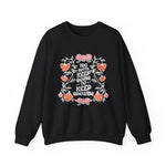 Floral Sweatshirt Gift for Her sweatshirt shown in a different colorway
