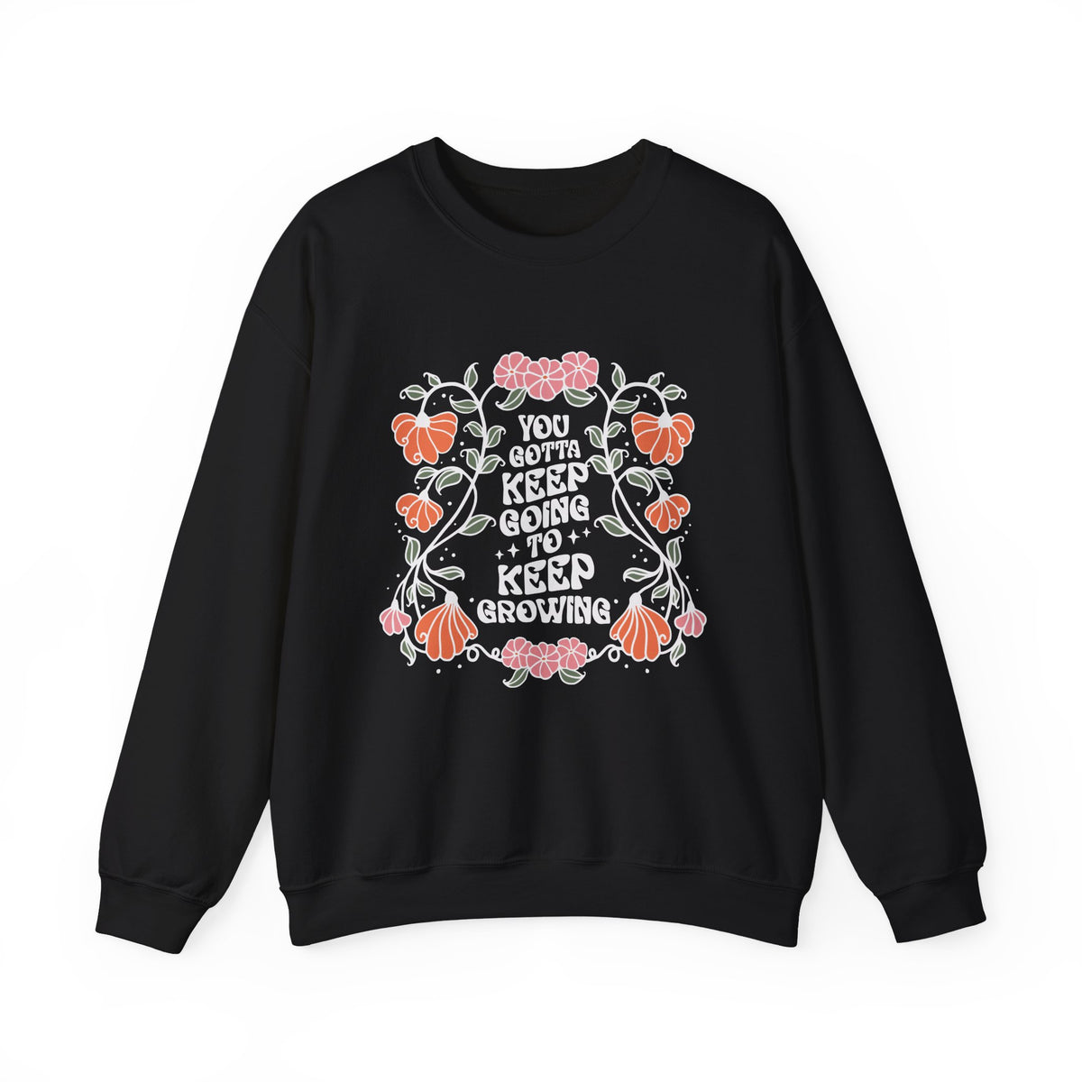 Floral Sweatshirt Gift for Her sweatshirt shown in a different colorway