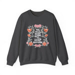 Floral Sweatshirt Gift for Her sweatshirt styled as a flat lay