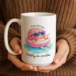 Funny Coworker mug styled on a table setting