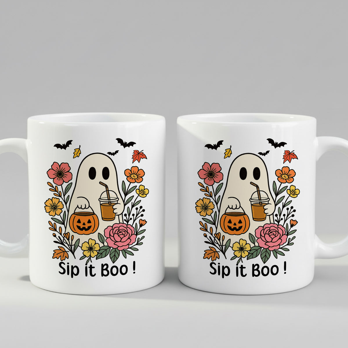 Halloween Ghost Coffee mug in close-up detail