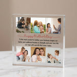 Personalised 6 plaque from a side angle